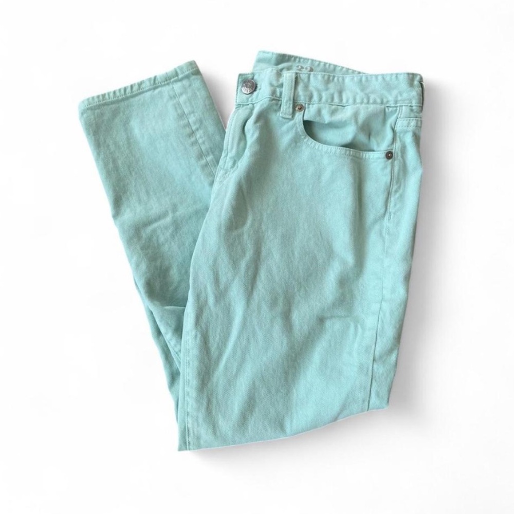 J. Crew Toothpick 32 Ankle Women's Straight Leg Jeans in Mint Green
